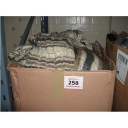 BOX OF MISC KNITWEAR VARIOUS SIZES AND COLOURS