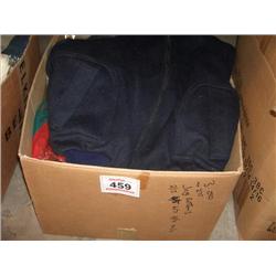 BOX OF MISC JACKETS VARIOUS SIZES & COLOURS