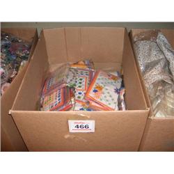 BOX OF LADIES/GIRLS HANKERCHIEFS VARIOUS DESIGNS