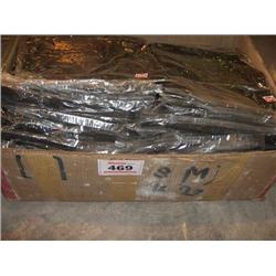 BOX OF LADIES SHEER BLACK BLOUSES VARIOUS SIZES
