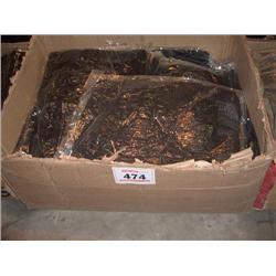 BOX OF LADIES SHEER BLACK BLOUSES VARIOUS SIZES