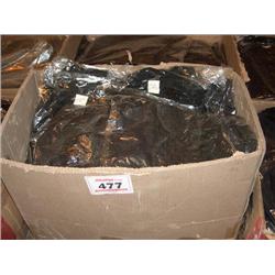 BOX OF LADIES SHEER BLACK BLOUSES VARIOUS SIZES