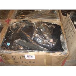BOX OF LADIES SHEER BLACK BLOUSES VARIOUS SIZES