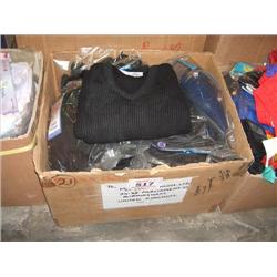 BOX OF SCHOOL KNITWEAR VARIOUS SIZES & COLOURS