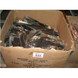 BOX OF SHEER BLACK BLOUSES VARIOUS SIZES