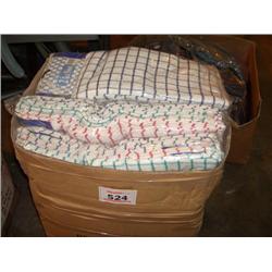 BOX OF TEA TOWELS VARIOUS COLOURS