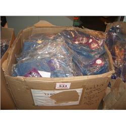 BOX OF CHILDRENS SCRUFF JEANS VARIOUS SIZES