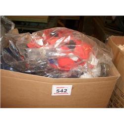 BOX OF CHILDRENS JACKETS & COATS VARIOUS SIZES & COLOURS