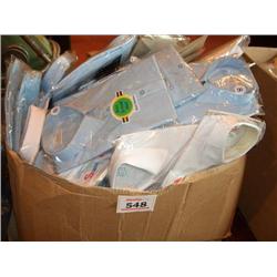BOX OF BOYS SCHOOL SHIRTS VARIOUS SIZES & COLOURS