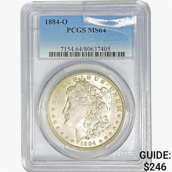 1884-O Morgan Silver Dollar PCGS MS64