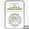 Image 1 : 2014 Silver Eagle NGC MS70 $100 1oz. Platinum