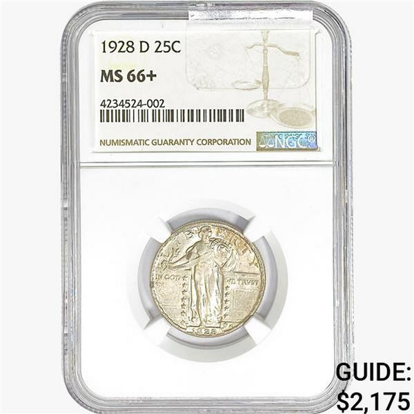 1928-D Standing Liberty Quarter NGC MS66+