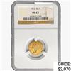 Image 1 : 1912 $2.50 Gold Quarter Eagle NGC MS62