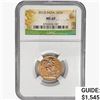 Image 1 : 2013 India 1 Sovereign .2354oz. Gold NGC MS69