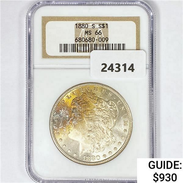 1880-S Morgan Silver Dollar NGC MS66