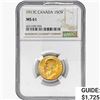 Image 1 : 1917C Canada 1 Sovereign .2355oz. Gold NGC MS61