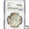 Image 1 : 1889-O Morgan Silver Dollar NGC MS61