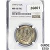 Image 1 : 1949-D Franklin Half Dollar NGC MS65 FBL