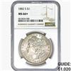 Image 1 : 1882-S Morgan Silver Dollar NGC MS66+