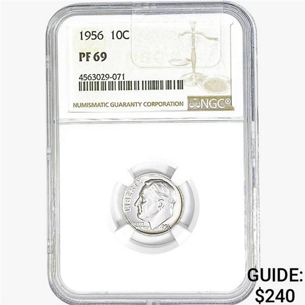 1956 Roosevelt Dime NGC PF69