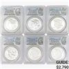 Image 1 : 2023 [6] Silver Dollars PCGS PR/MS70
