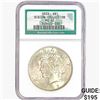 Image 1 : 1923 Silver Peace Dollar NGC MS62