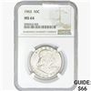 Image 1 : 1963 Franklin Half Dollar NGC MS64