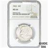 Image 1 : 1963 Franklin Half Dollar NGC MS64