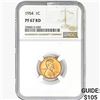 Image 1 : 1954 Wheat Cent NGC PF67 RD
