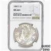 Image 1 : 1880-S Morgan Silver Dollar NGC MS66+