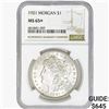 Image 1 : 1921 Morgan Silver Dollar NGC MS65+