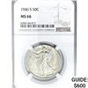1946-S Walking Liberty Half Dollar NGC MS66