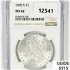 Image 1 : 1890-S Morgan Silver Dollar NGC MS62