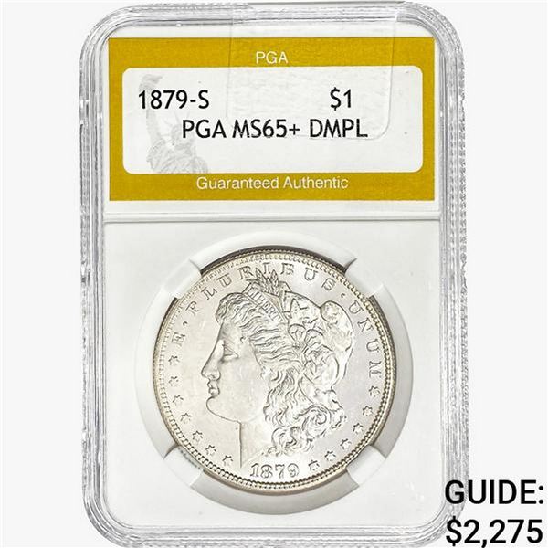 1879-S Morgan Silver Dollar PGA MS65+ DMPL