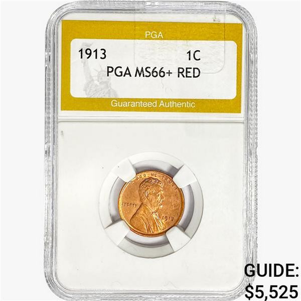 1913 Wheat Cent PGA MS66+ RED