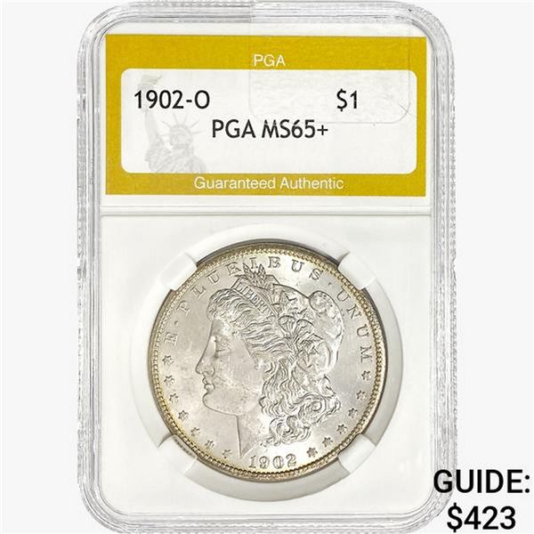 1902-O Morgan Silver Dollar PGA MS65+