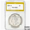 1897-O Morgan Silver Dollar PGA MS61