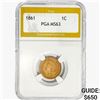 1861 Indian Head Cent PGA MS63