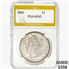 Image 1 : 1900 Morgan Silver Dollar PGA MS65