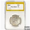Image 1 : 1868 Seated Liberty Half Dollar PGA MS62+ PL