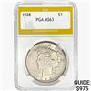 1928 Silver Peace Dollar PGA MS63