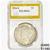 1934-D Silver Peace Dollar PGA MS64+