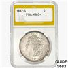 1887-S Morgan Silver Dollar PGA MS63+