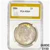 1886 Morgan Silver Dollar PGA MS64