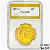 1885-S $20 Gold Double Eagle PGA MS63