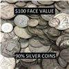 Image 1 : $100 Face Value 90% US Silver Coins - HIGH DEMAND