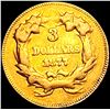 Image 2 : 1877 $3 Gold Piece CLOSELY UNCIRCULATED