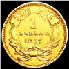 Image 2 : 1857 Rare Gold Dollar CLOSELY UNCIRCULATED