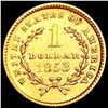 Image 2 : 1853 Rare Gold Dollar CLOSELY UNCIRCULATED