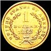 Image 2 : 1852 Rare Gold Dollar CLOSELY UNCIRCULATED